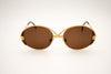 Vintage Cazal #241 Gold Oval Suns